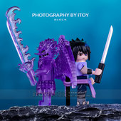 中国原创积木须佐能乎人仔佐助斑鼬忍者系列DIY益智拼装 玩具模型