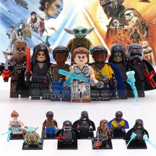 中国积木人仔WM6081星球大战9凯洛伦楚巴卡Baby优达雷伊拼装 积木