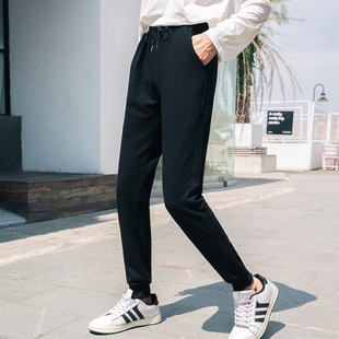 新款 200斤胖mm夏季 运动裤 加肥加大显瘦卫裤 大码 宽松休闲裤 女裤