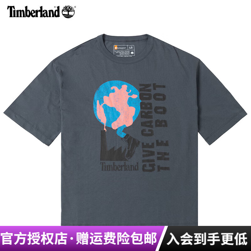 Timberland添柏岚户外棉质透气宽松舒适休闲圆领短袖T恤|A6QAH
