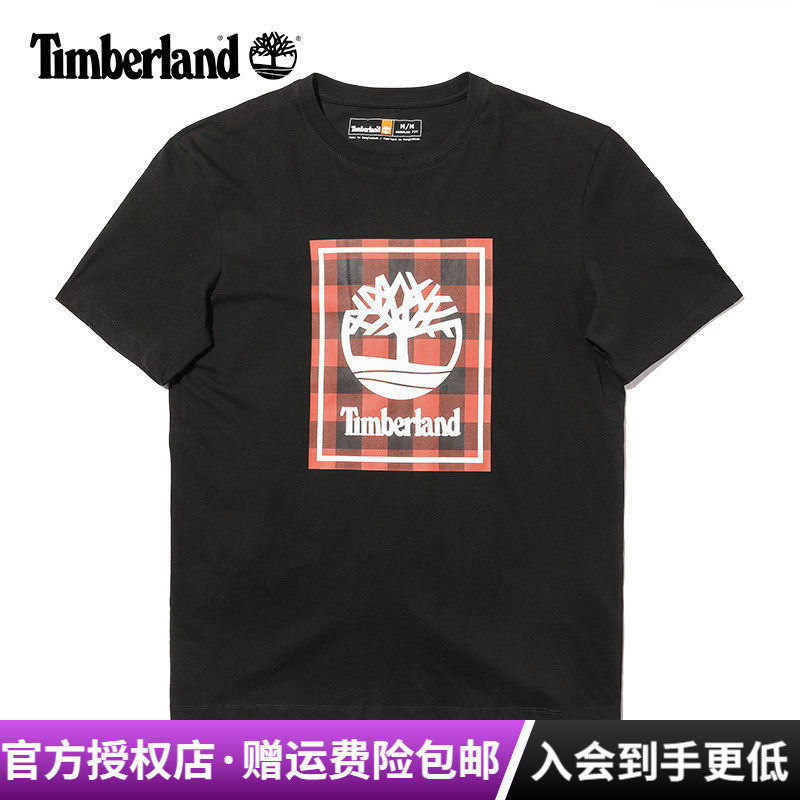 Timberland添柏岚户外男女款纯棉透气运动休闲短袖T恤A298F/A2KEM