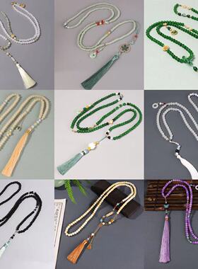 厂家新中式长款国风斜挎链中式背背项链百搭民族风马面裙配饰