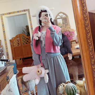 厚针织毛衣背心马夹外搭坎肩