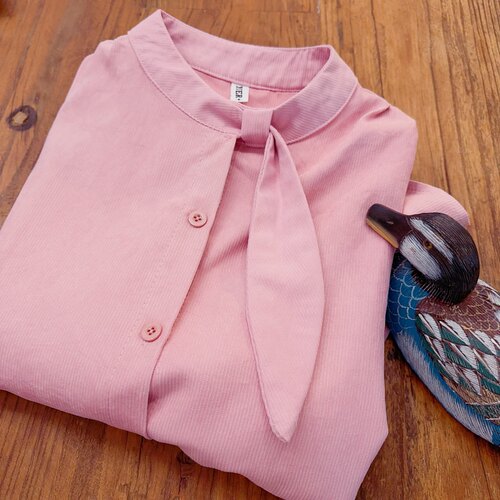 森女田园风休闲慵懒风打底衬衫