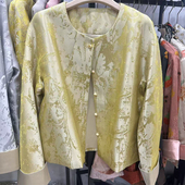 织锦提花女春秋款 浅尝新中式 2025独特超好看国风外套 风 温柔