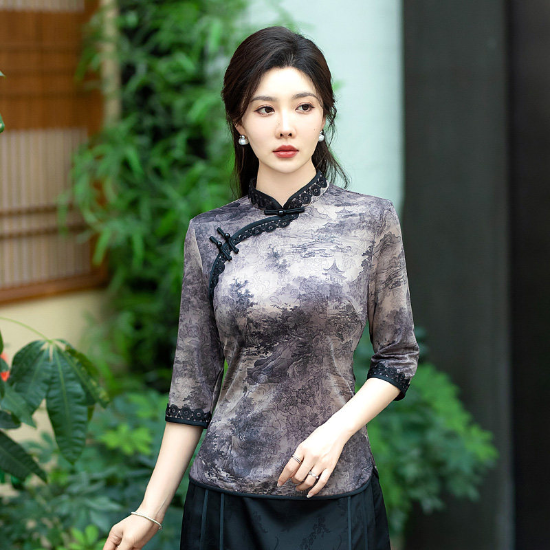 2024年夏新款改良盘扣国风上衣
