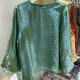 袖 新款 口刺绣国风复古上衣茶服 浮光锦圆领衬衣女2026春季 新中式