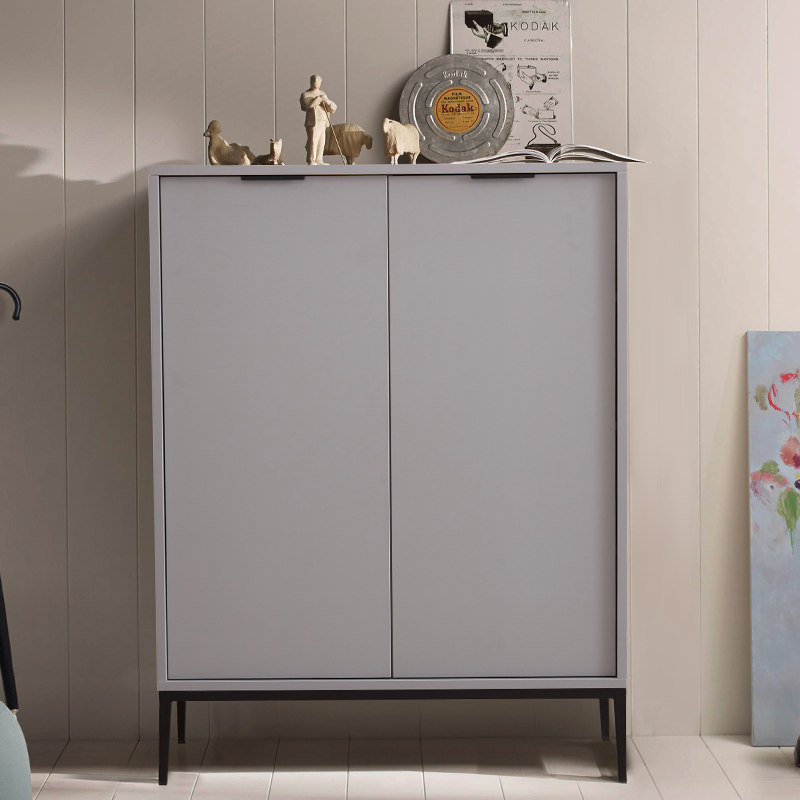 意式轻奢极简玄关柜鞋柜现代简约餐边柜开门柜北欧客厅收纳储物柜