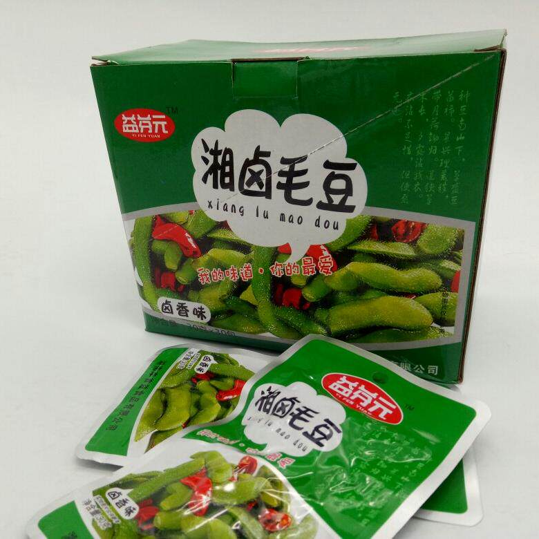 益芬元湘卤毛豆香辣毛豆卤香味毛毛豆下饭下酒菜麻辣零食小吃30克