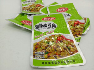 益芬元湘辣金针菇酸豆角麻辣脆爽萝卜湘卤藕片毛豆香辣味40袋包邮