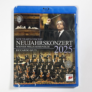 正版 进口古典碟片光盘2025年维也纳新年音乐会蓝光BD50高清1080P