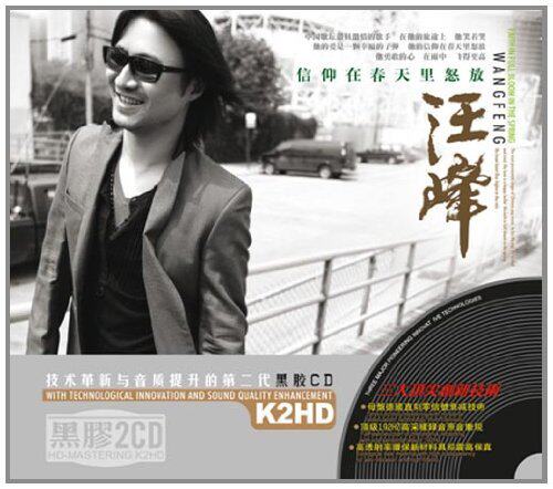 【正版】汪峰精选 信仰在春天里怒放(黑胶2CD) 勇敢的心 飞得更高 - 实物图