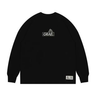 秋街头长袖 重磅原创品牌 BOGO印花印章美式 长颈鹿经典 T恤 Basic