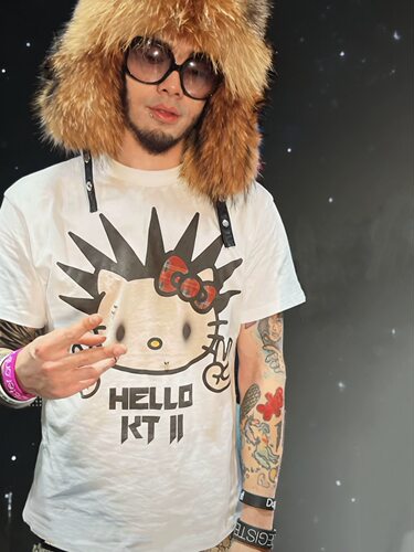 偷米同款YUNGTRAPLIFE 26S THOME KT2巡演周边说唱凯蒂猫短袖T恤