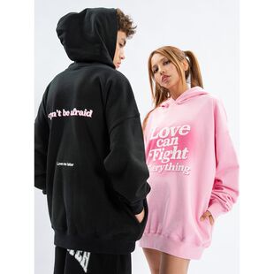 LOVEMELATER王以太主理don't be afraid印花纯棉帽衫情侣连帽卫衣