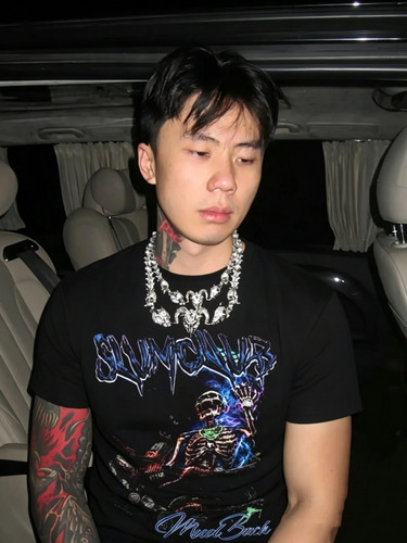 SASIOVERLXRD孙敏捷同款说唱嘻哈街头美式复古男女修身短袖T恤