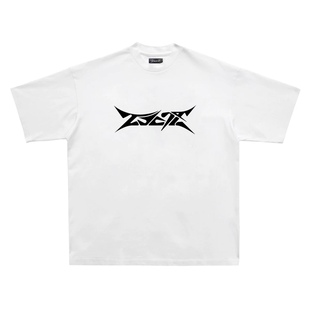 法老同款2727WOR嘻哈国潮流基础logo印花多色纯棉短袖T恤内搭圆领