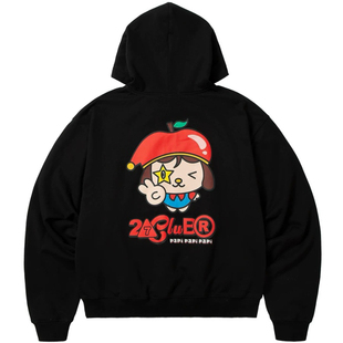 重磅 27WORLD法老同款papi卡通印花卫衣帽衫复古美式街头流休闲潮