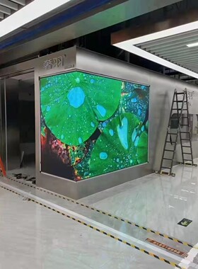 3D网红科技潮牌店全彩直角屏招牌