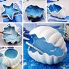 a living room Decoration Continental decorations ceramics shell ashtray Mediterranean Sea Creative home Wedding gift Arts and Crafts