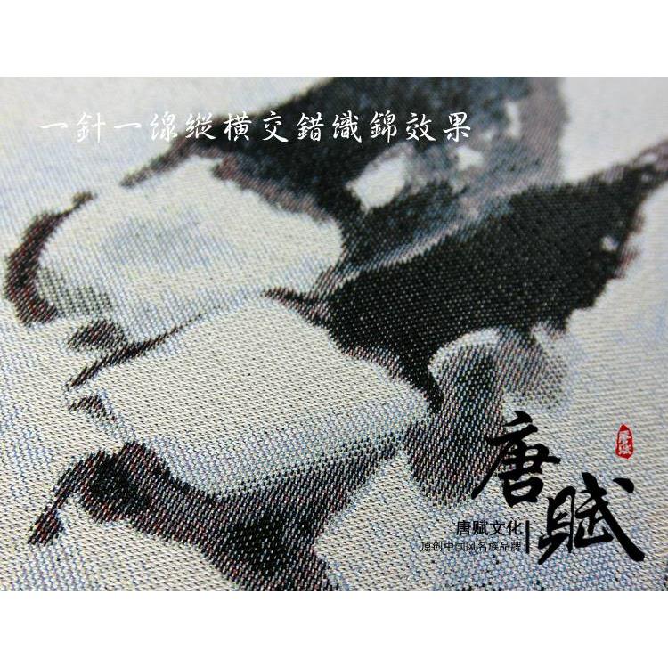 /徐悲鸿《八骏图》丝绸画古风中国画卷轴俊马办公室客厅装饰品挂