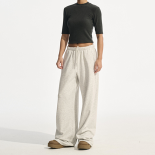 无侧缝设计保暖弹力长裤 Decemarch秋冬厚款 一片式 加绒 宽松休闲裤