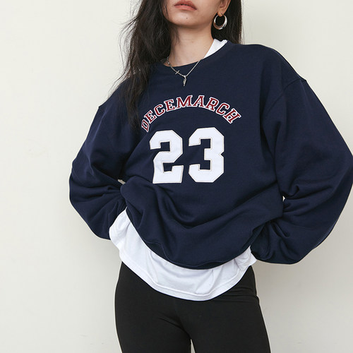 常规宽松棉美式复古卫衣