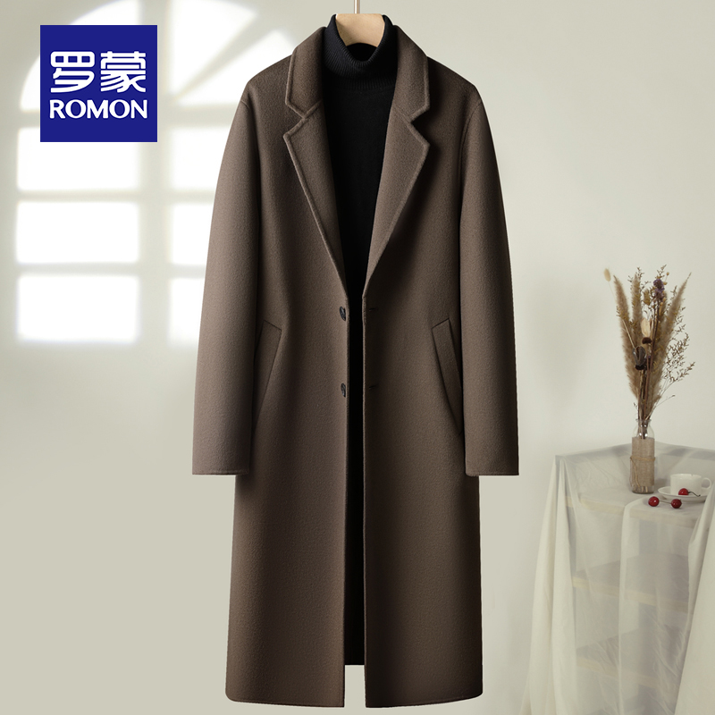 长款羊毛羊绒秋冬法式羊绒大衣