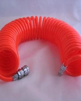 DPC空压软管/伸缩弹簧管/12*8进口PU气管红色螺旋管3 6 91215MM米