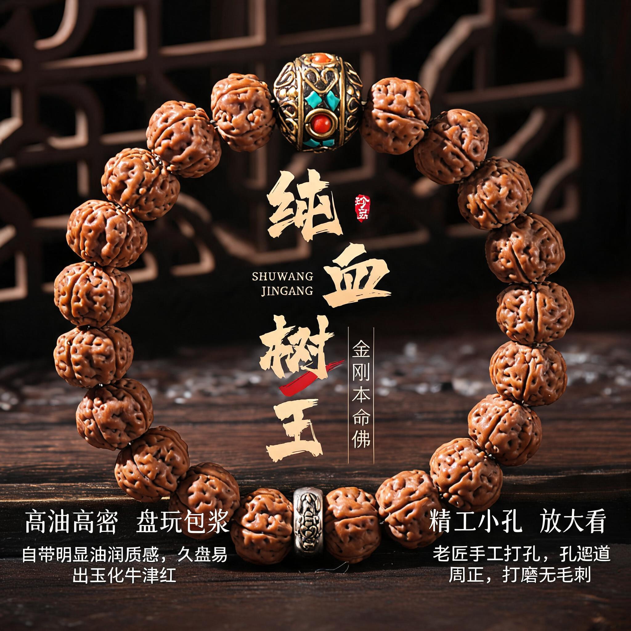爆肉小金刚菩提手串生肖守护