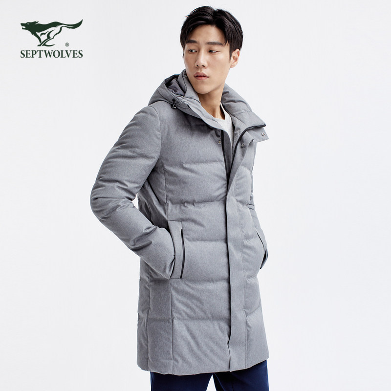 七匹狼大鹅绒羽绒服1d1b70108959