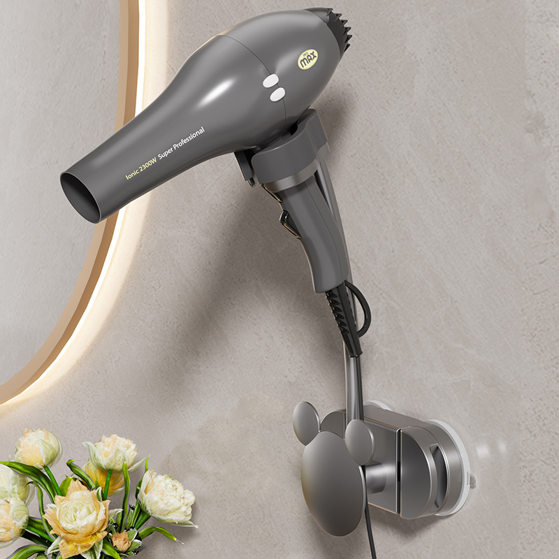 浴室吸盘懒人吹风机置物架卫生间免打孔旋转懒人支架收纳架风筒架