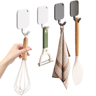 磁吸挂钩冰箱磁铁贴侧面厨房免打孔壁挂无痕强力粘勾挂抹布置物架