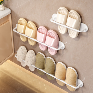 浴室拖鞋 子沥水架子神器专用壁挂 架免打孔卫生间厕所置物挂架放鞋