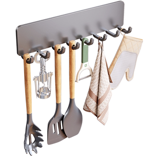 冰箱侧面磁吸挂钩厨房免打孔磁力洞洞板磁铁排钩挂铲子勺子置物架