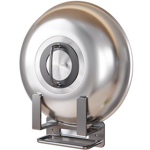 免打孔锅盖架厨房置物架放置菜板砧板架壁挂式不锈钢上墙收纳架子