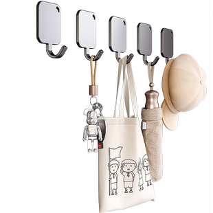 磁吸挂钩强磁铁冰箱边侧吸铁钩子门后壁挂式无痕强力粘挂钩免打孔