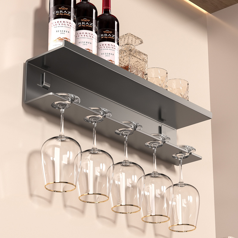 红酒杯架倒挂家用免打孔悬挂杯子