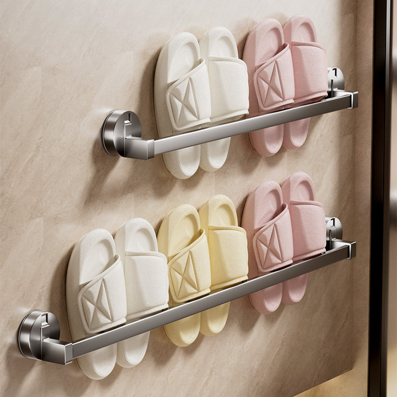 浴室吸盘拖鞋架免打孔卫生间置物架鞋子沥水收纳神器厕所壁挂挂架,收纳整理,整理架/置物架/收纳架,淘宝优惠券,粉丝福利购,淘宝优惠卷