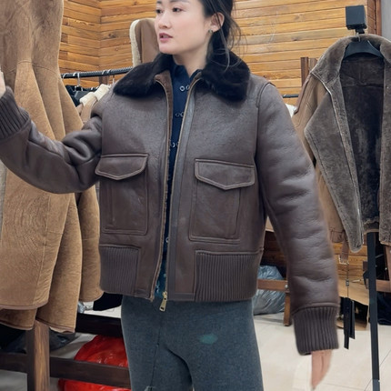 卡图斯皮毛一体貂皮领子m-xxxl