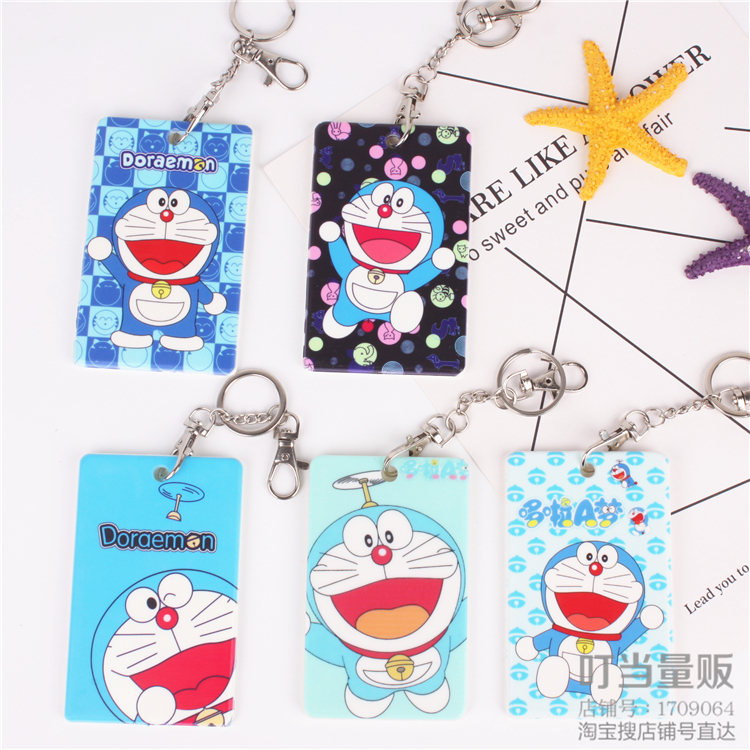 哆啦a夢卡套學生帶掛繩情侶
