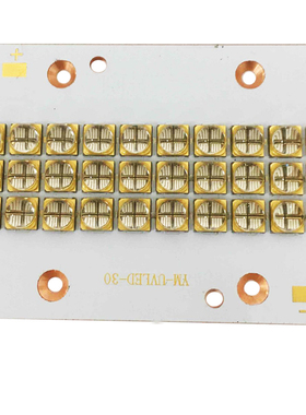 UV固化用模块300瓦紫色LED紫外线6565灯珠395 400nm56*75mm铜板