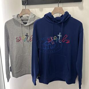 香港专柜代购agnes b.sport b.连帽彩色字母logo长袖卫衣24秋冬女