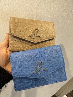 香港专柜代购agnes b.经典b字logo真皮百搭女款卡包 24春夏新