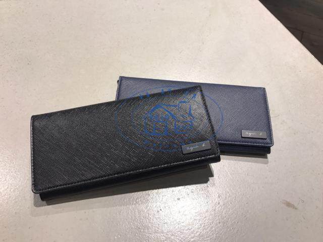 香港專櫃agnes b.經典防刮簡單牛皮男款長款錢包 2019新色