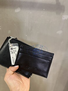 香港专柜代购agnes b.品牌log卡包子母包拉链手拎信封包23秋冬