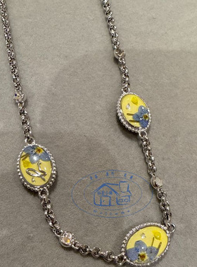 香港专柜代购agnes b 时尚创意图案品牌LOGO吊坠项链25春夏女