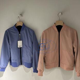 香港专柜代购agnes b.sport恐龍LOGO拉鍊立領雙面外套 24秋冬女款