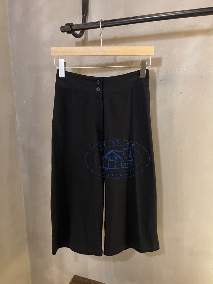 香港專櫃代購agnes b.經典款純色百搭直筒休閒五分褲 21春夏女裝