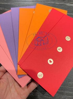 香港专柜代购agnes b.经典按扣logo彩色限量新款红包利是封 25年